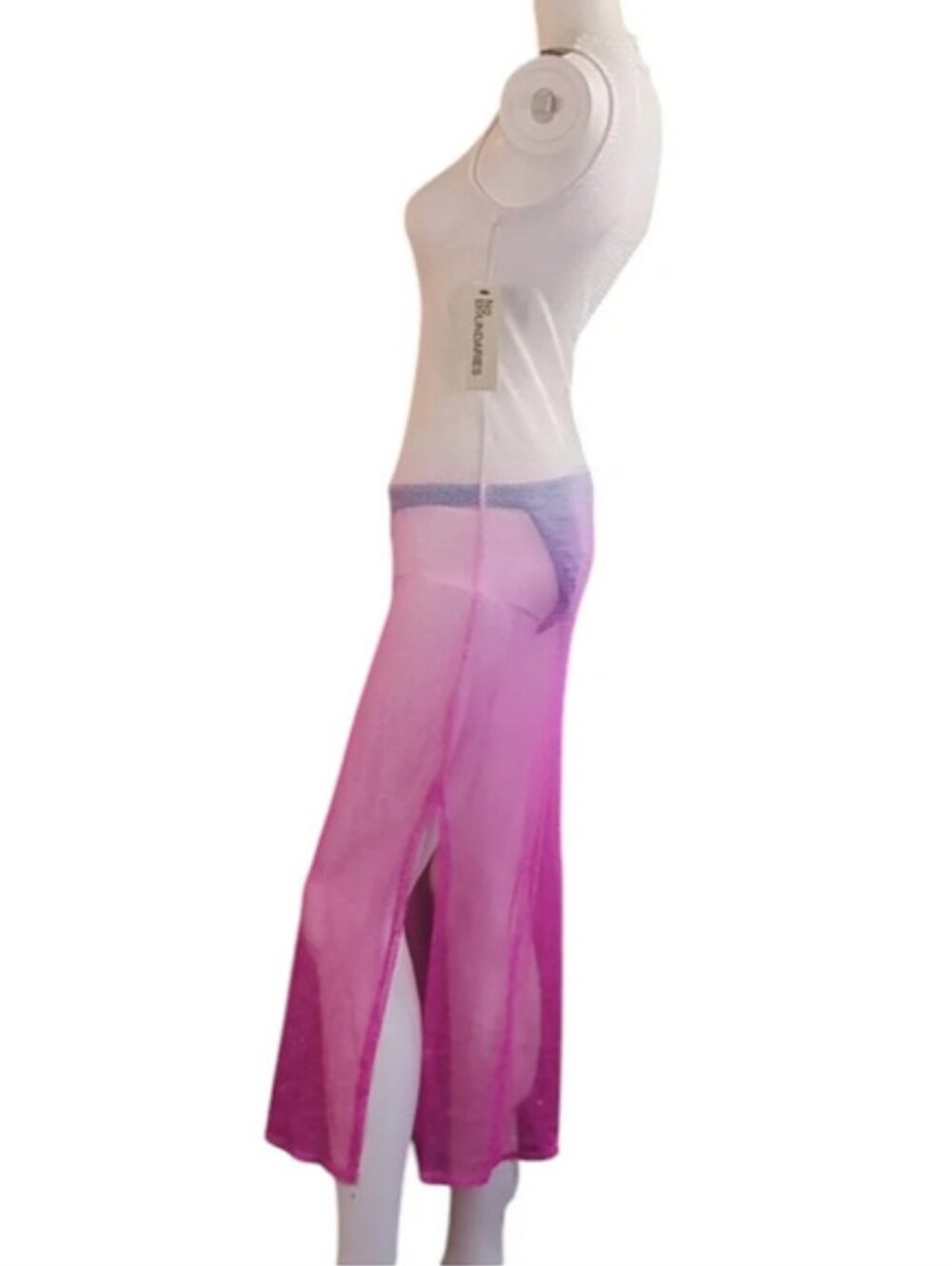 Ombre Pink Mesh Maxi Cover Up - Picture 5 of 12